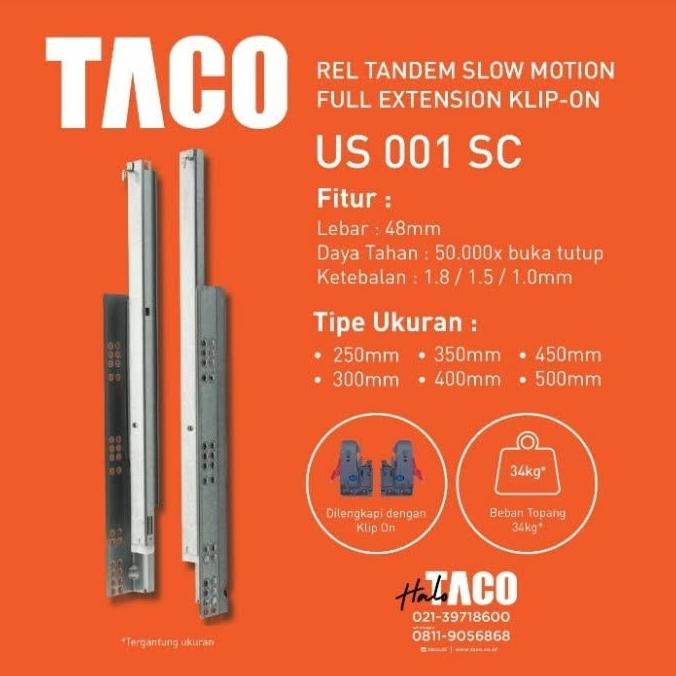 hanya disini] Rel tandem taco slowmotion rel laci US 001 SC