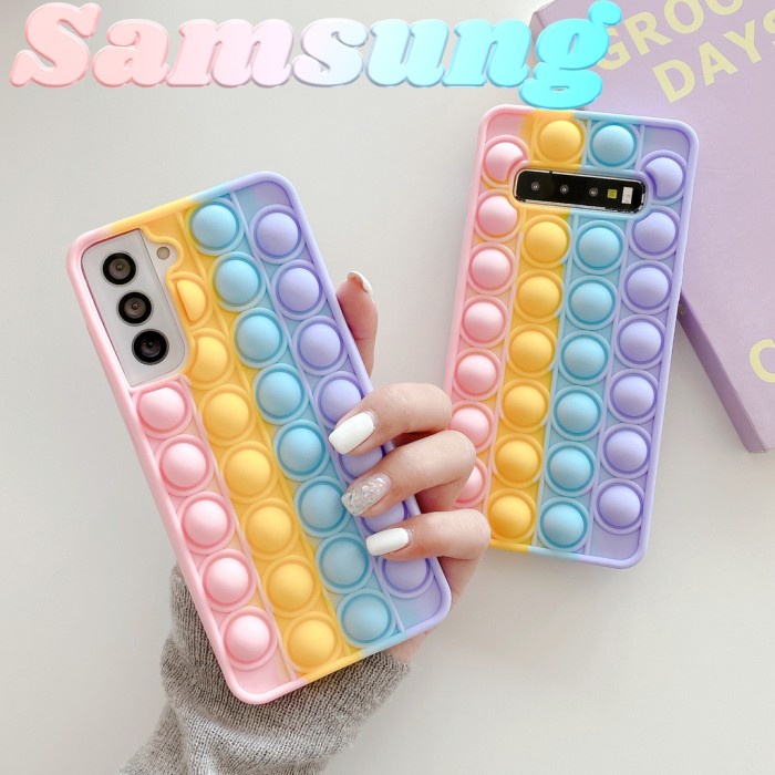 Terlaris Soft Case Silikon Motif Pop It Untuk Samsung A51 A71 A52 A72 S21 S20 Diskon
