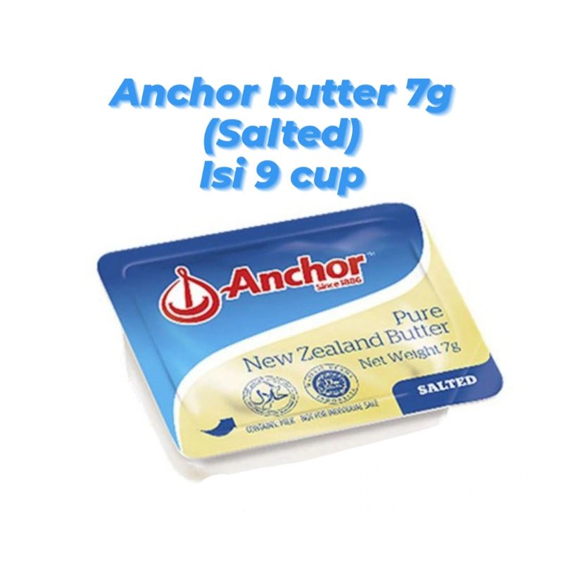 

Anchor butter salted 7g / isi 9 cup