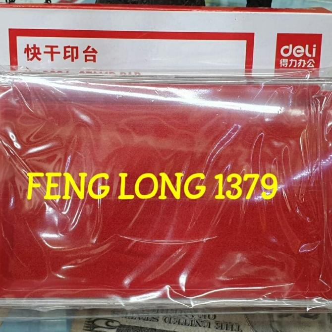 

Stamp Pad Tinta Stempel Seri Deli 9864 Red Merah | Bak Bantal Stempel