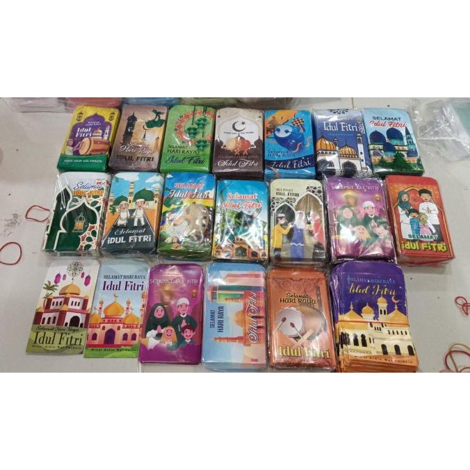 

jual Ampau amplop lebaran Masjid hvs medium isi 50 Lembar Mix 5 GAMBAR