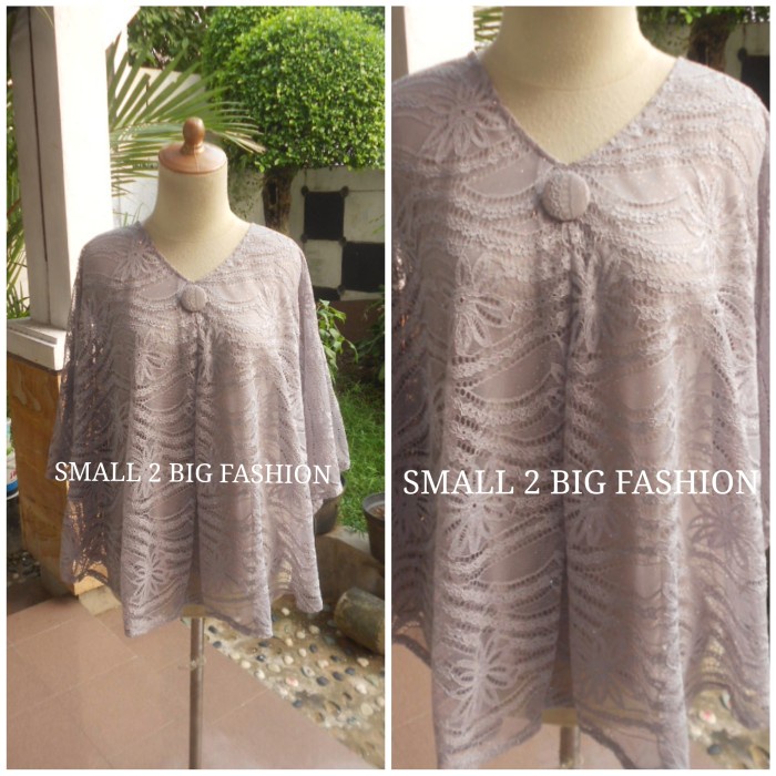 Terlaris Blouse Brukat Big Size / Baju Brokat Bigsize Jumbo / Atasan Kebaya Big