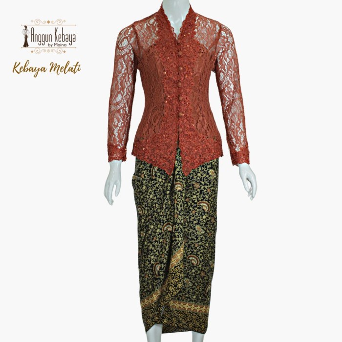 Terlaris Anggun Kebaya - Kebaya Brokat Bordir Payet