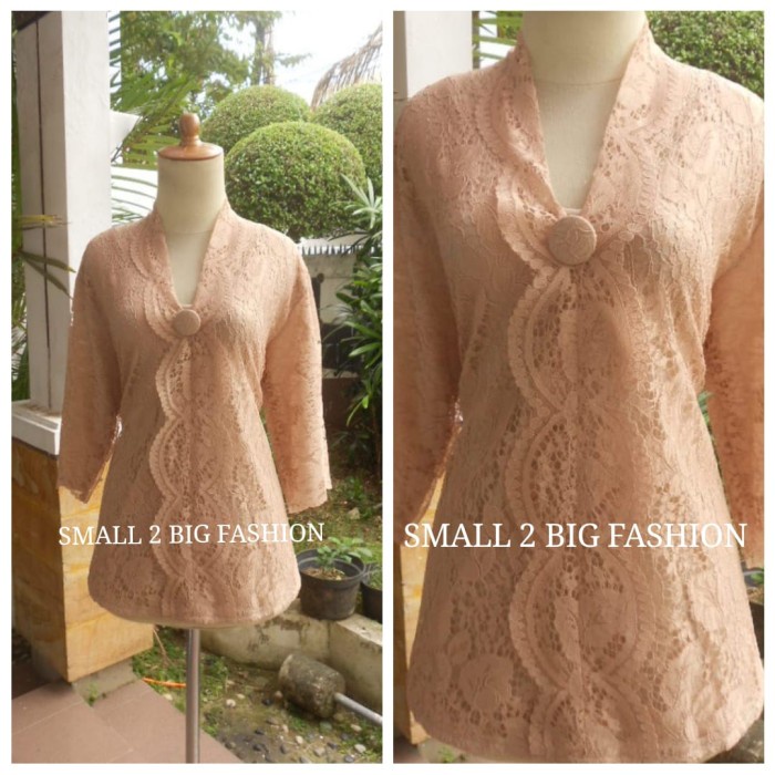 Terlaris Atasan Kebaya Brokat Jumbo / Baju Pesta Brukat Big Size Xxl 3L 4L