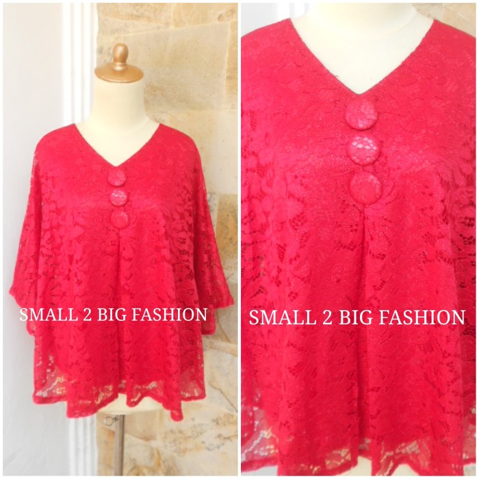 Terlaris Kebaya Brukat Jumbo / Atasan Brokat Besar / Blouse Big Size / Atasan