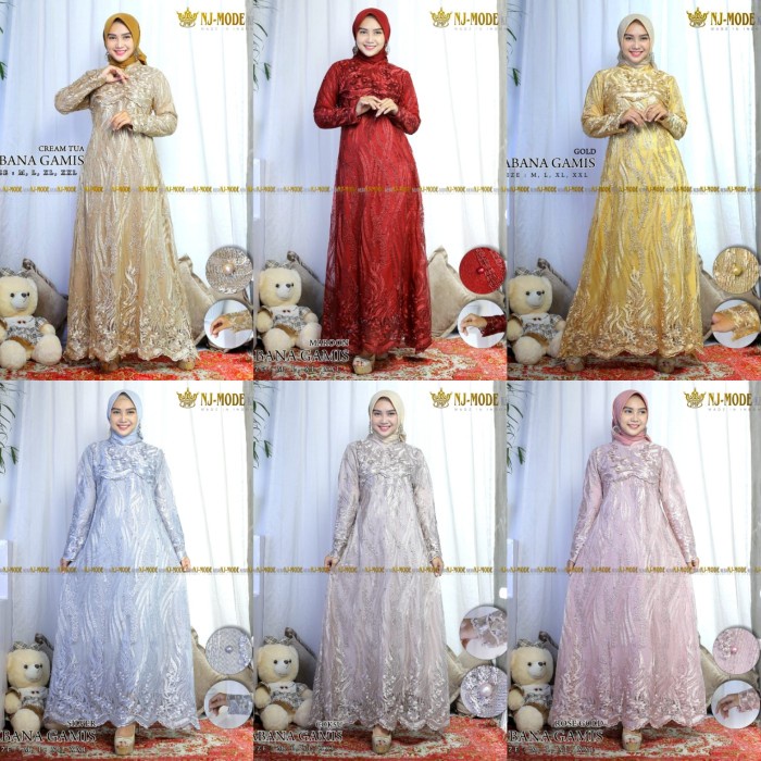 Terlaris New//Gamis Kebaya Tulle~Dress Kebaya Tulle~Kebaya Nj Mode~Kebaya