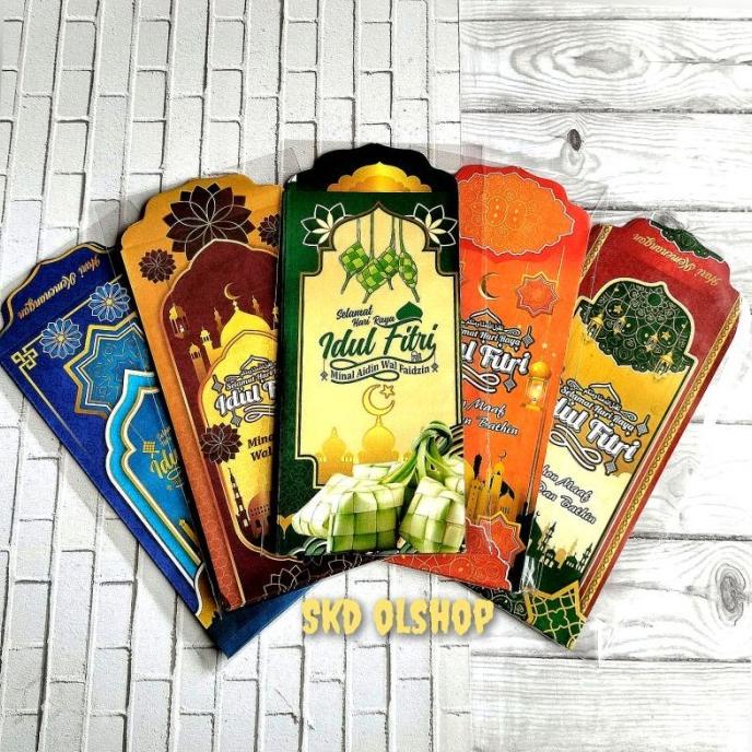 

jual Amplop ampau lebaran Hvs Masjid uk Besar Isi 50 lembar mix