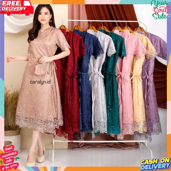 Dres Pesta Imlek Tille Murah Dijamin Realpict Ukuran S M L Xl Xxl Tile Tulle Drish Acara Natalan Par