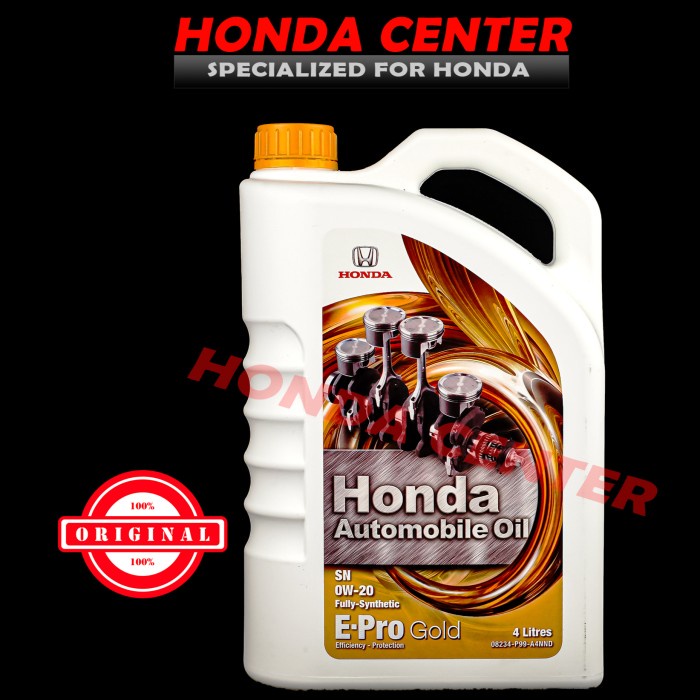 oli oil mesin engine e-pro gold sn 0w-20 1L full syintetic mobil terlaris