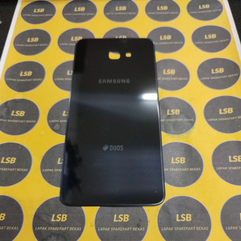 BACKGLASS SAMSUNG J4+ J415F BLACK ORIGINAL BEKAS