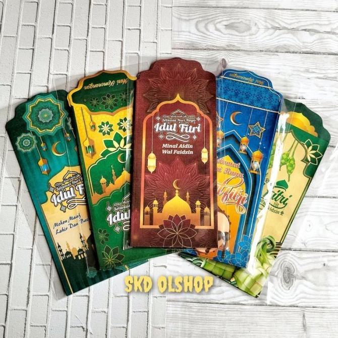 

jual Amplop ampau lebaran Hvs Masjid uk Besar isi 100 lembar mix