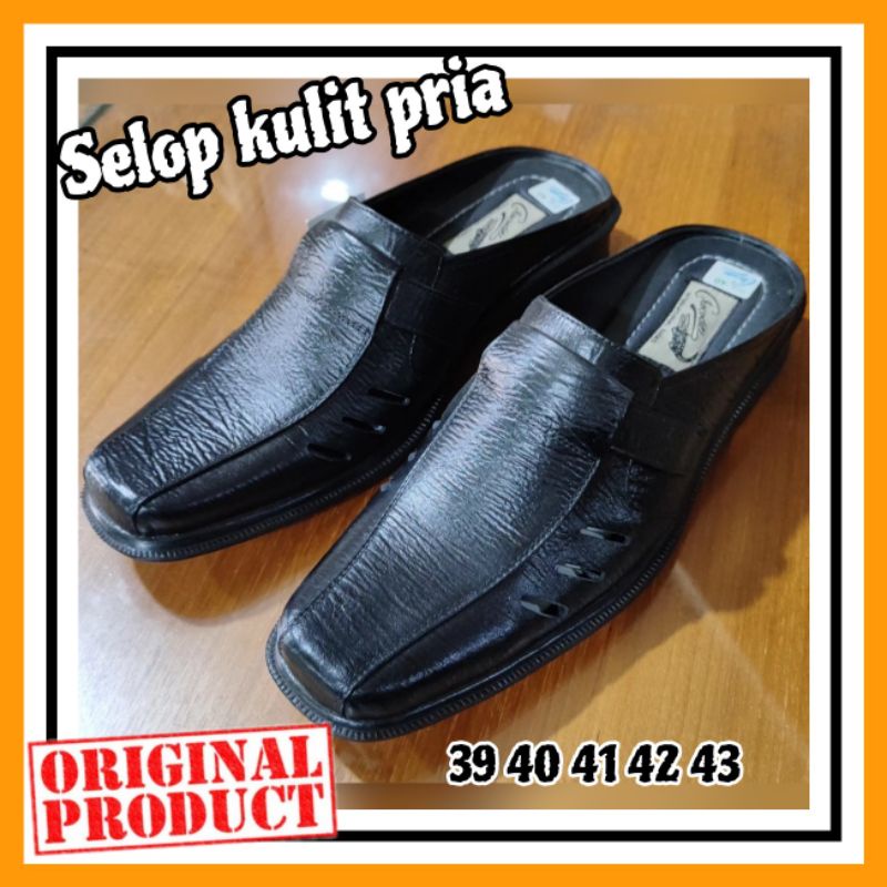Sandal Selop kulit bustong kulit Selop kulit pria
