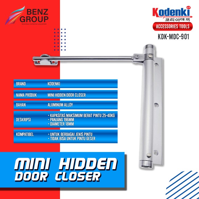 Door closer stick - Penahan pintu otomatis - hidden mini door closer