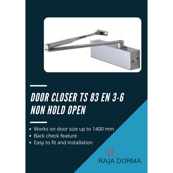 DOOR CLOSER DORMA TS 83/EN3-6/SILVER