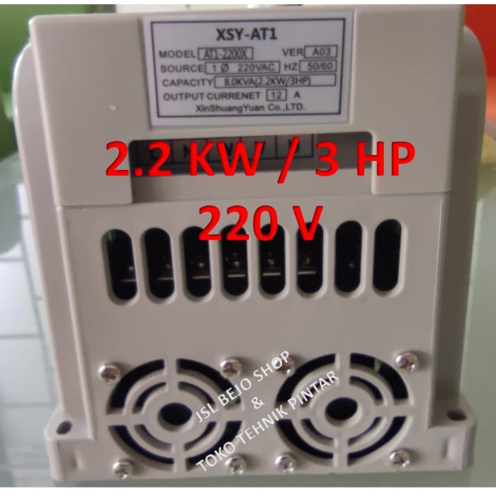 Inverter Variable Motor 1.5Kw/2 Hp Input 1-Phase Output 3-Phase Ac