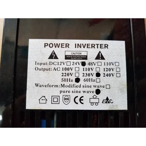 Power Inverter 24V Ke 220V Pure Sine Wave