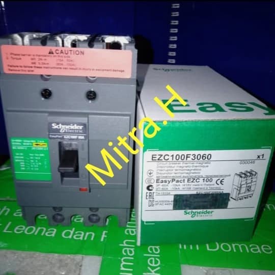 Yuk Order Mccb 60A 3Phase Ezc100F Schneider