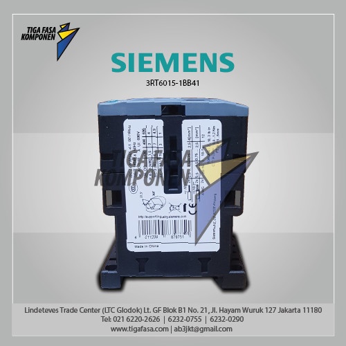 3Rt6015-1Bb41 Siemens Mc-3Kw 24Vdc 1No