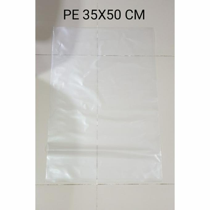 `````````] Kantong Plastik Bening ukuran 35x50 cm - PE 35X50 cm tebal 0,5 mikron