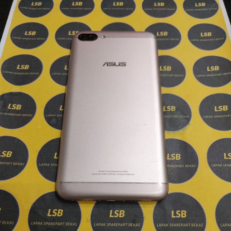 BACKCOVER ASUS ZENFONE 4 MAX PRO ZC553KL GOLD ORIGINAL BEKAS