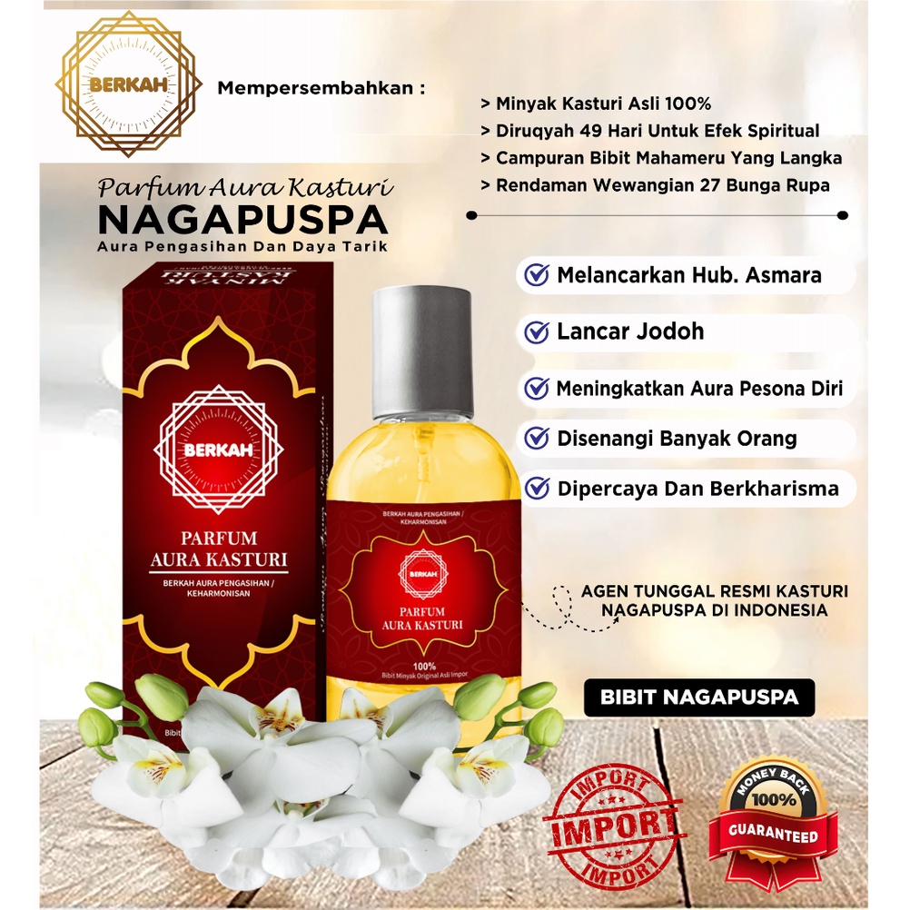 Parfum Kasturi Bibit Nagapuspa Merah Agen Tunggal Resmi