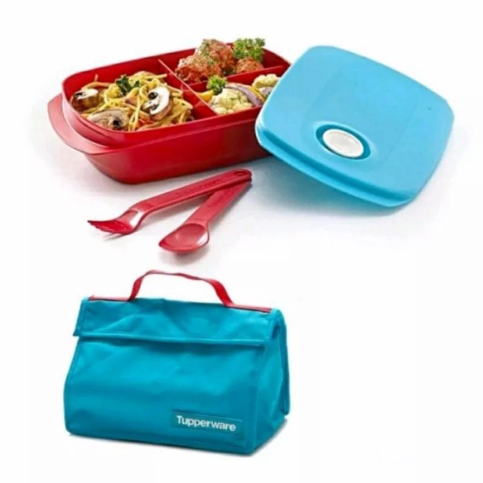 Tempat bekal makan Tupperware byo lunch box set