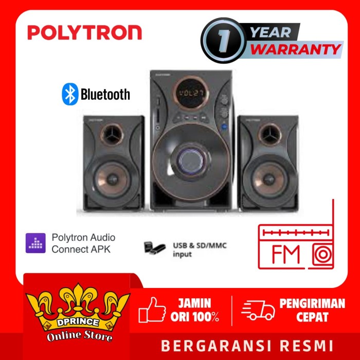 Terlaris Polytron Speaker 9310 Multimedia Bluetooth Pma9310 Radio Fm Pma 9310