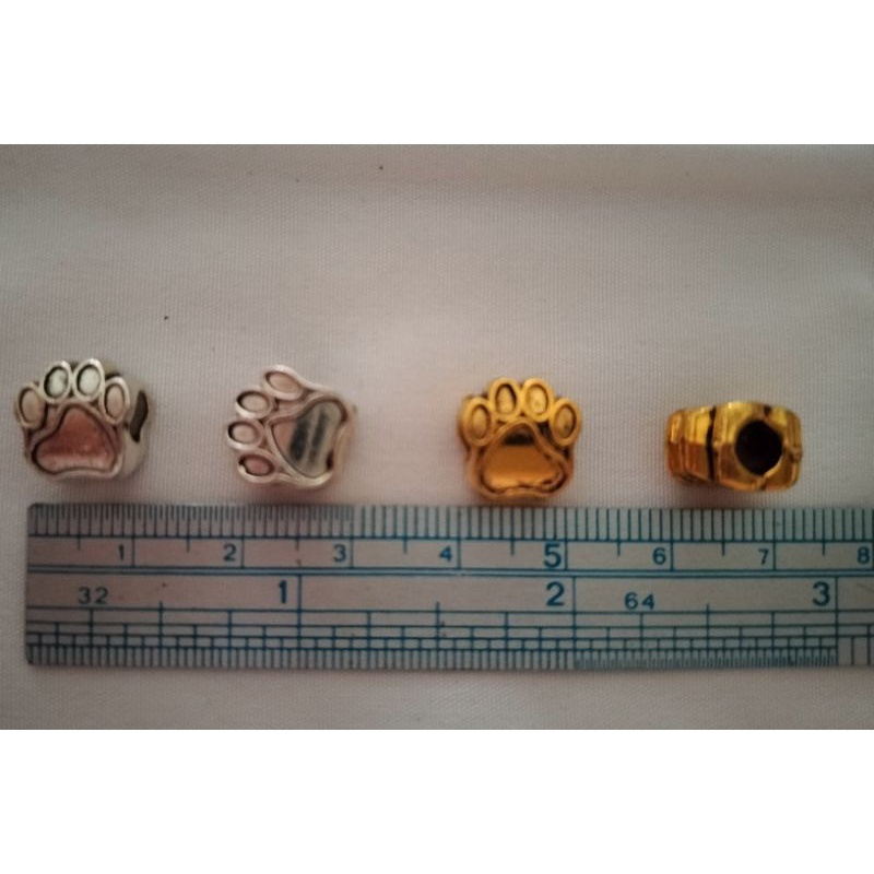 (Satuan) Spacer/konektor/pembatas besi lubang tembus untuk gelang dan kalung