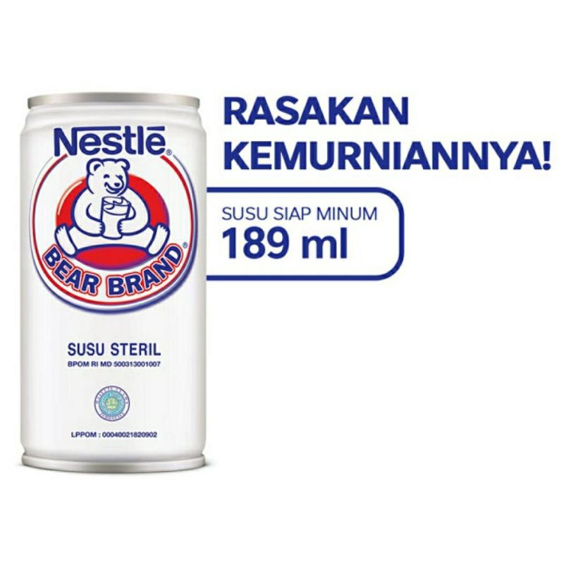 

BEAR BRAND | SUSU KALENG | SUSU BERUANG | SUSU STERIL 189ML