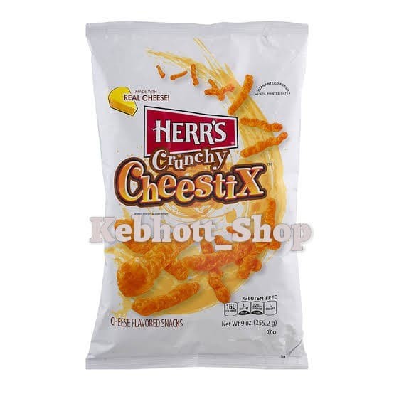 

HERR'S CRUNCHY CHEESTIX CHEESE FLAVORED SNACK 9OZ 255.2GR HERRS