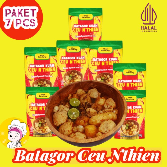 

PAKET 7 PCS BATAGOR KUAH CEU NTHIEN KHAS BANDUNG RASANA NGEUNAH PISAN