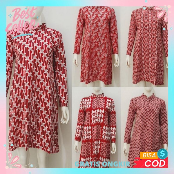 Buju Atasn Bathik Seragam Tunok Wanits Modern Kantor Tunik Wanita Terbaru Runik Cewek Keren Dan Modi