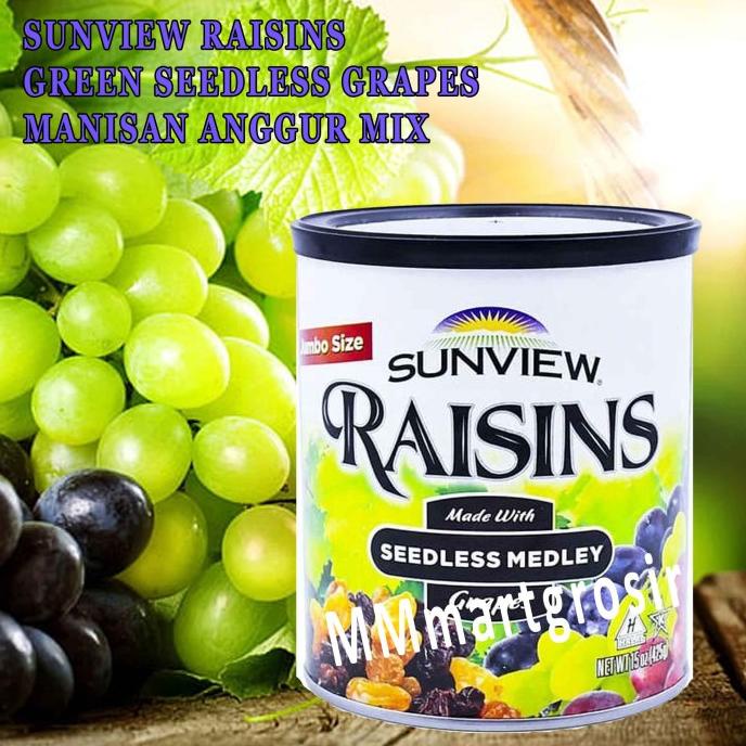 

sunview / Raisins / Manisan anggur mix/Seedless Medley / Manisan/425g