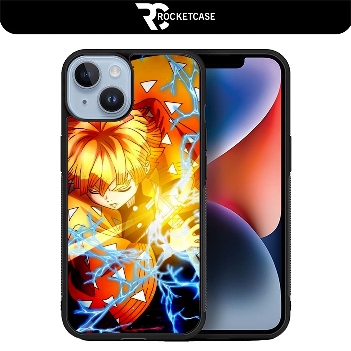 Case Casing iPhone 15 14 13 12 11 Pro Max Mini Plus Kimetsu no Yaiba Zenitsu BO0035