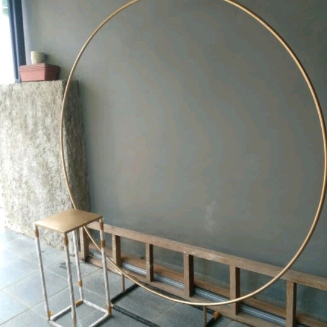 [Dekorasi] Dekorasi Lingkaran Besi Diameter 2M / Lingkaran Besi Decorasi Premium [Pohon]