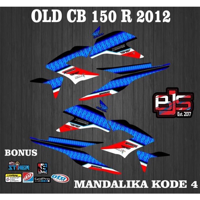 SALE decal stiker striping list motor old cb 150 r tahun 2012 mandalika 4 Termurah