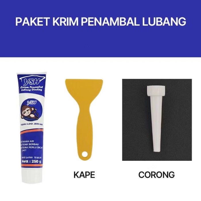 WALL REPAIR DEMPUL TEMBOK RETAK BOLONG CAT TEMBOK FILLER PLAMIR