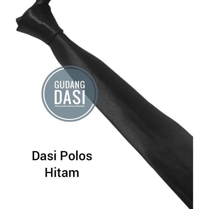 dasi dasi instan pria hitam ukuran slim 2 inch dan mdium 3 inch(A0T3) dasi manual dasi pria polos da