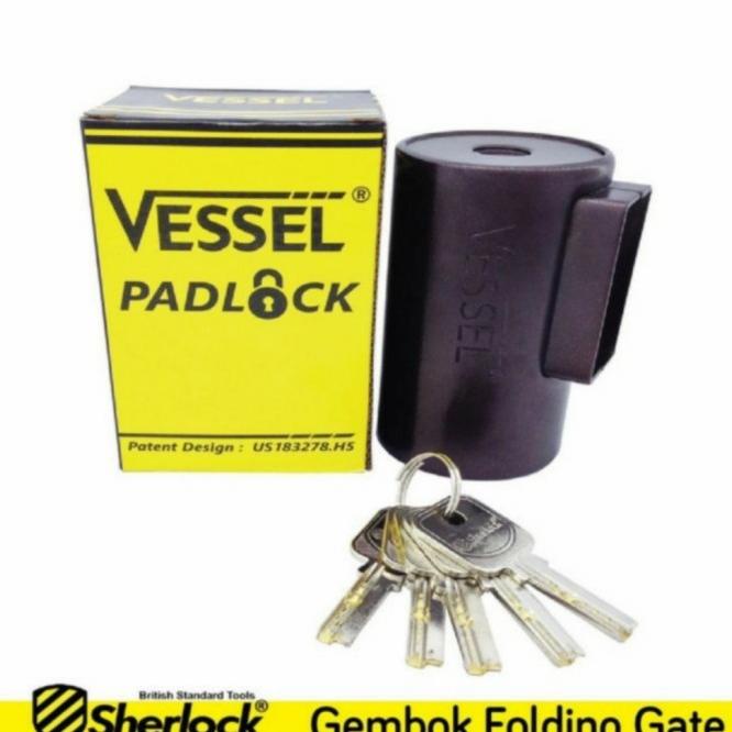 Gembok Vessel Folding Gate Padlock Sherlock