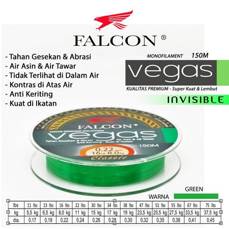 Senar Pancing Falcon Vegas 150 Meter