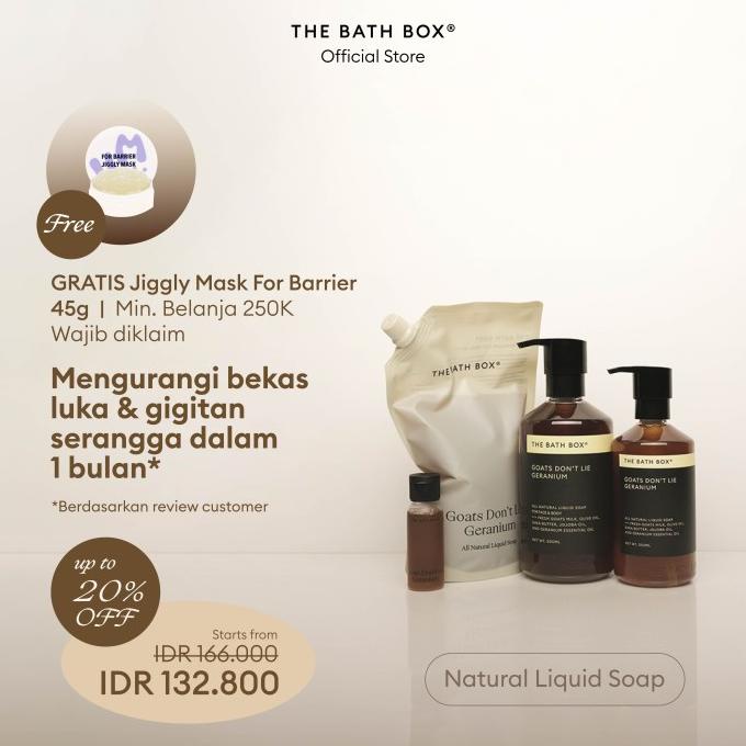 THE BATH BOX - Goats Don't Lie Geranium Liquid Soap