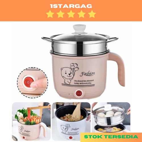 PANCI LISTRIK FASHION - COOKING POT STEAMER MULTIFUNGSI