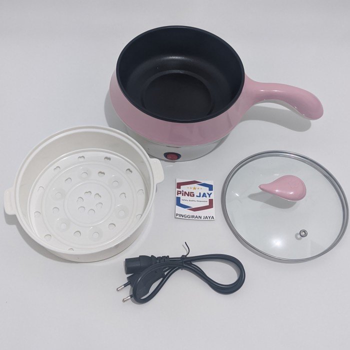 PANCI LISTRIK PANCI PORTABLE FREE KUKUSAN + TUTUP KACA