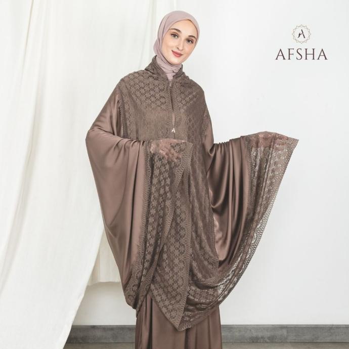 Mukena 2in1 Dewasa Premium AFSHA Silk Hampers With Box