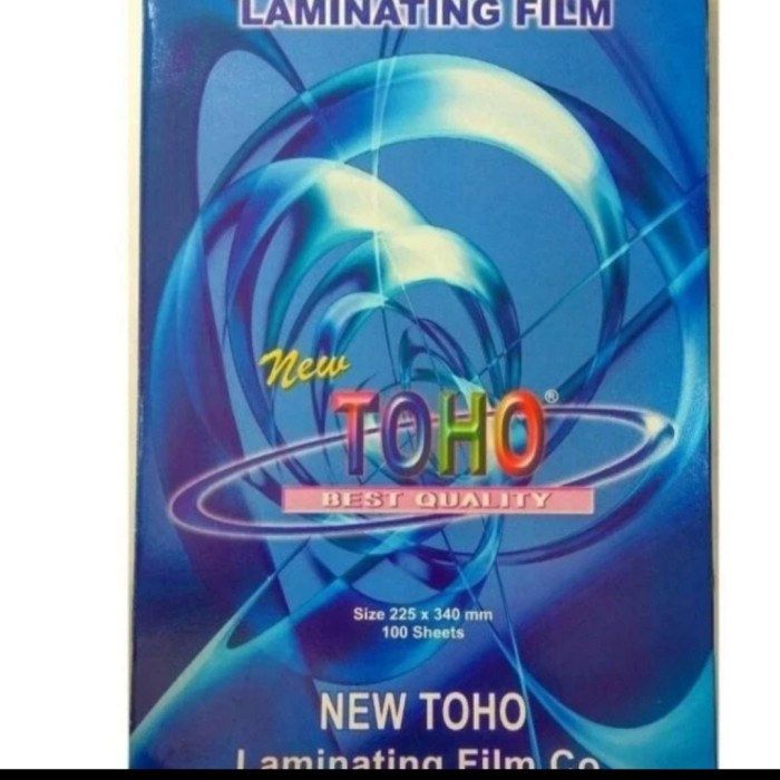 

Plastik Laminating A3 Toho