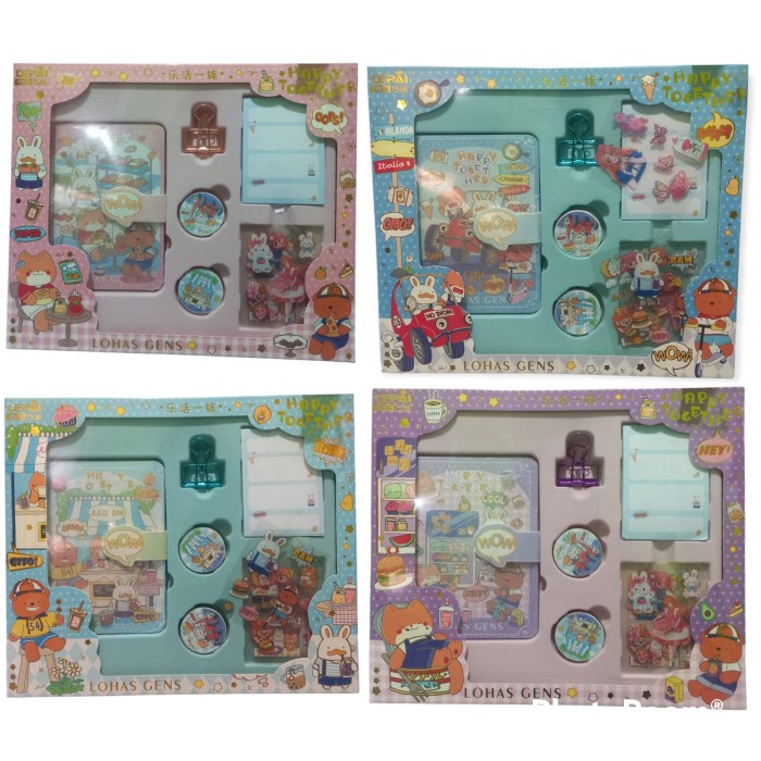 

PAKET JURNAL SET KIT JOURNAL BOOK PAKET HAMPERS KADO ANAK