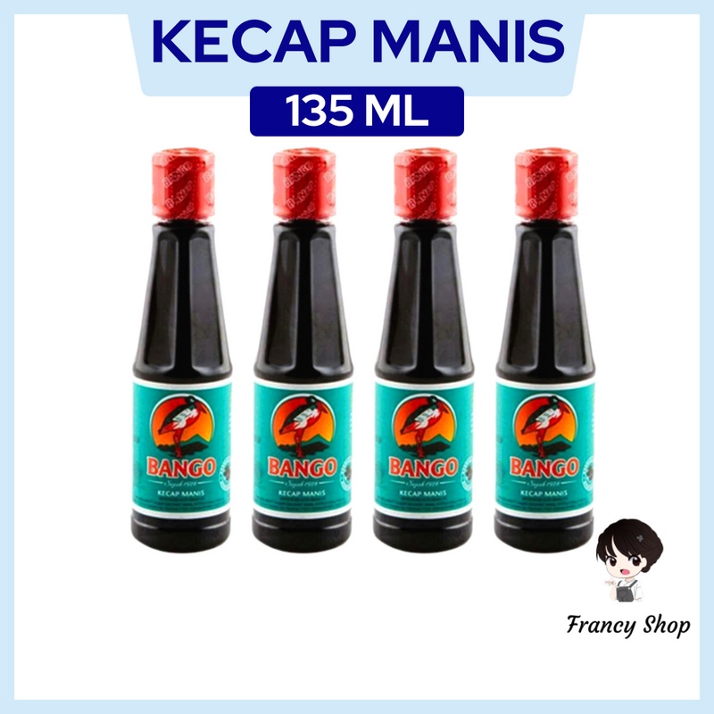 

Paket Murah Kecap Manis Bango Bangau 135 ml x4 Pcs