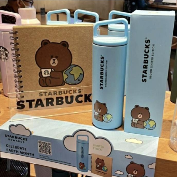 

Note Book Starbucks Line Friend Brown Limited Edition Earth Day