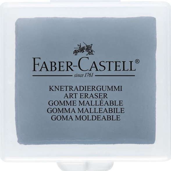 

Shopee brand Faber Castell Kneadable eraser grey in plastic box - Knetgummi art eraser In Sale