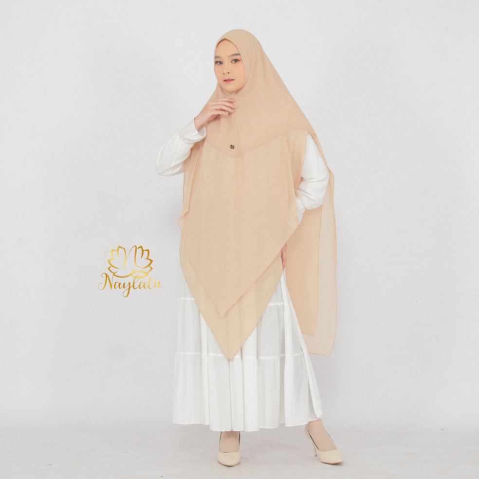 [PROMOWG7H] NAYLATU - Jilbab Hijab Khimar Syari Nonpad Jumbo Inara Naylatu 8RG